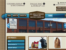 Tablet Screenshot of columbiaburlap.com